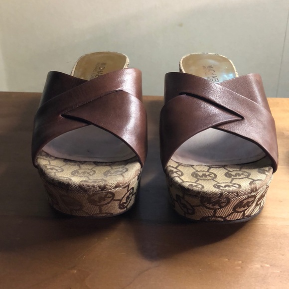 Michael Kors Shoes - Michael Kors Peep Toe wedges, size 7.5